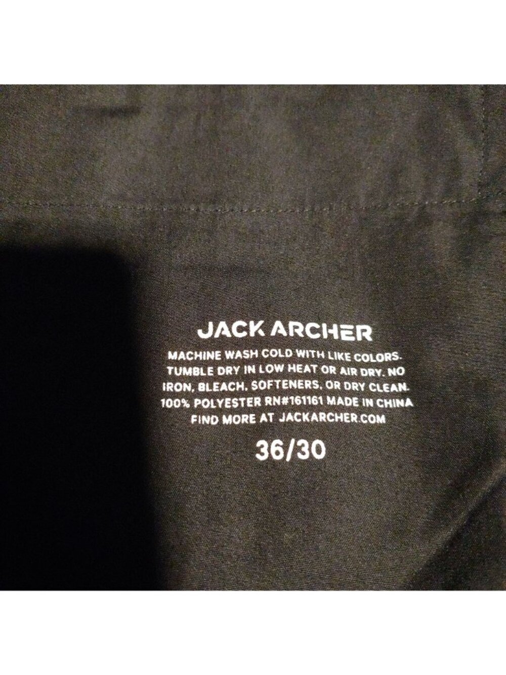 Jack Archer Mens Gray Performance Comfort Golf Travel Jetsetter Pant 36x30 - Picture 15 of 15
